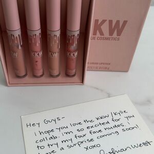 KKW by Kylie Cosmetics Nude Liquid Lipstick Set - Soft Pink/Nude Shades